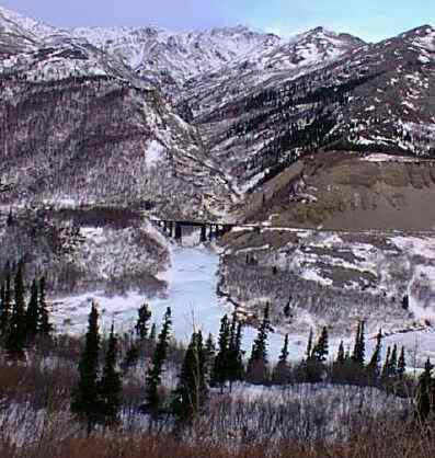 Alaska Railroad Bridge North of Denali Park