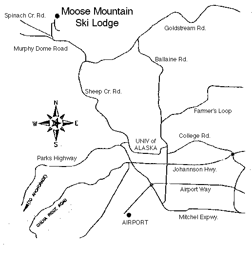 Map of Moose Mountain Ski Resort